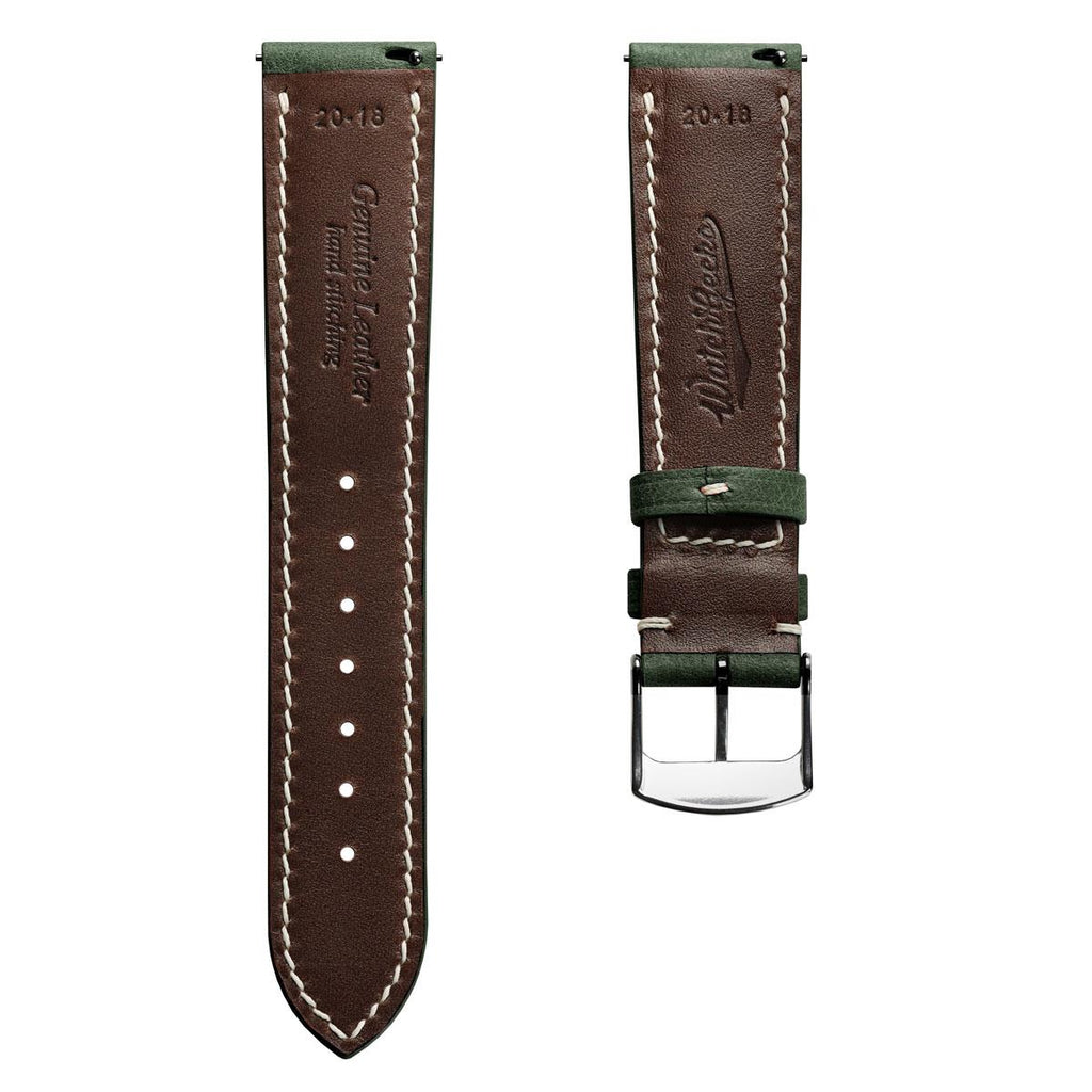 Lerano Tuscan Lederarmband mit Polsterung in elegantem Grün