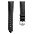 Lerano Tuscan Luxe Padded Leather Watch Strap - Elegant Black