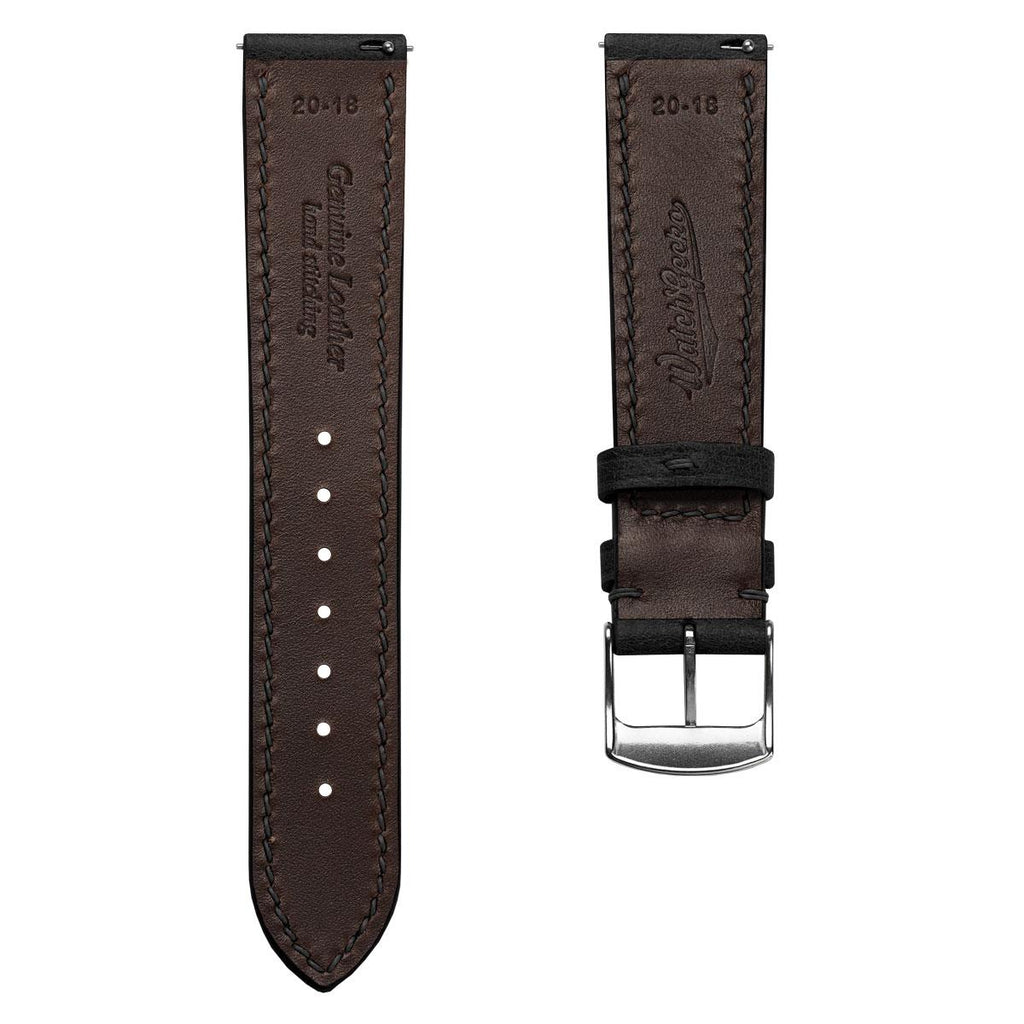 Sangle de montre en cuir toscan Ravello Tuscan – Élégance noire