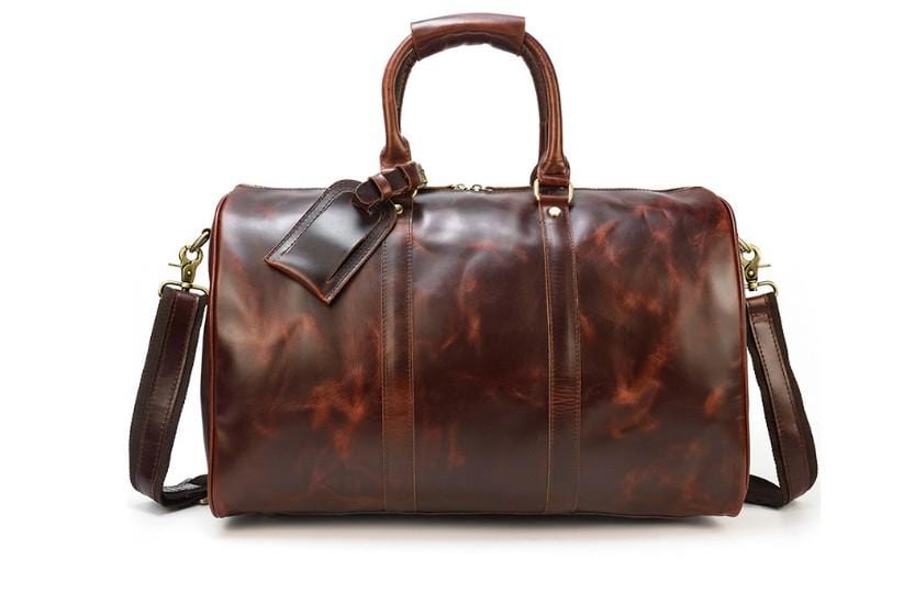 Leather Travel Bag Luggage Duffel Weekender Bag