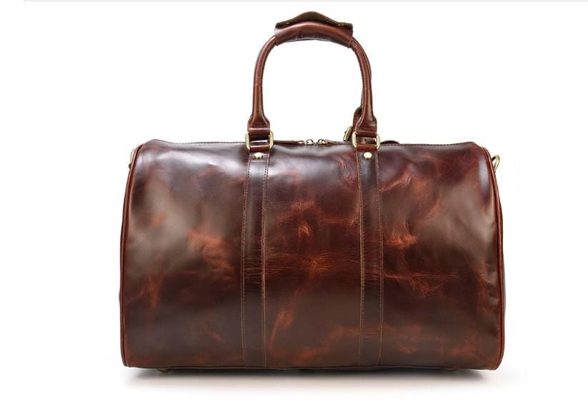 Leather Travel Bag Luggage Duffel Weekender Bag