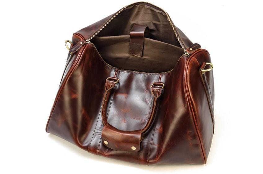 Leather Travel Bag Luggage Duffel Weekender Bag
