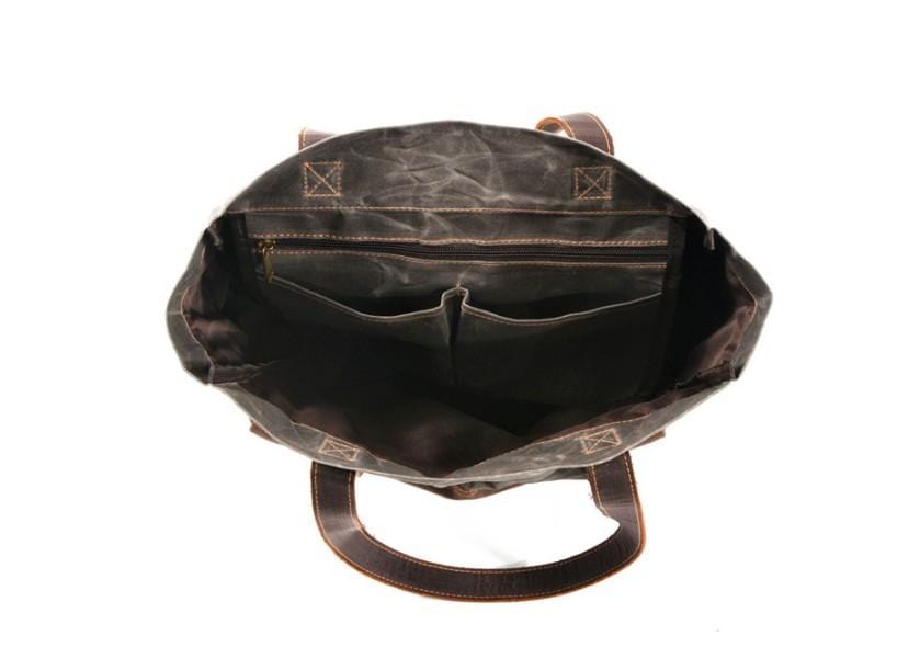 Canvas Leather Handbags Leather Tote Bags