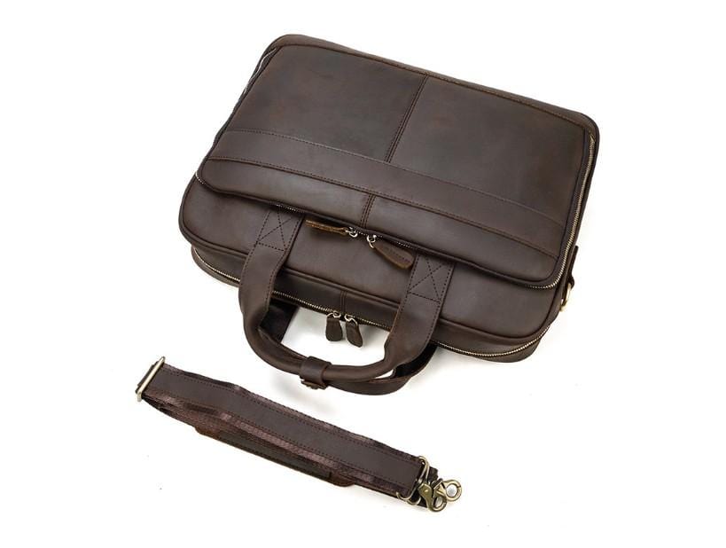 Handmade Leather Messenger Bag Womens Satchel