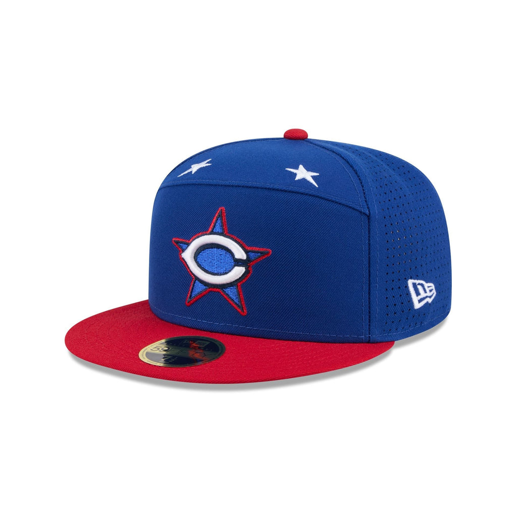 Cincinnati Reds 2025 All-Star Game Workout Split Panel 59FIFTY Fitted Hat