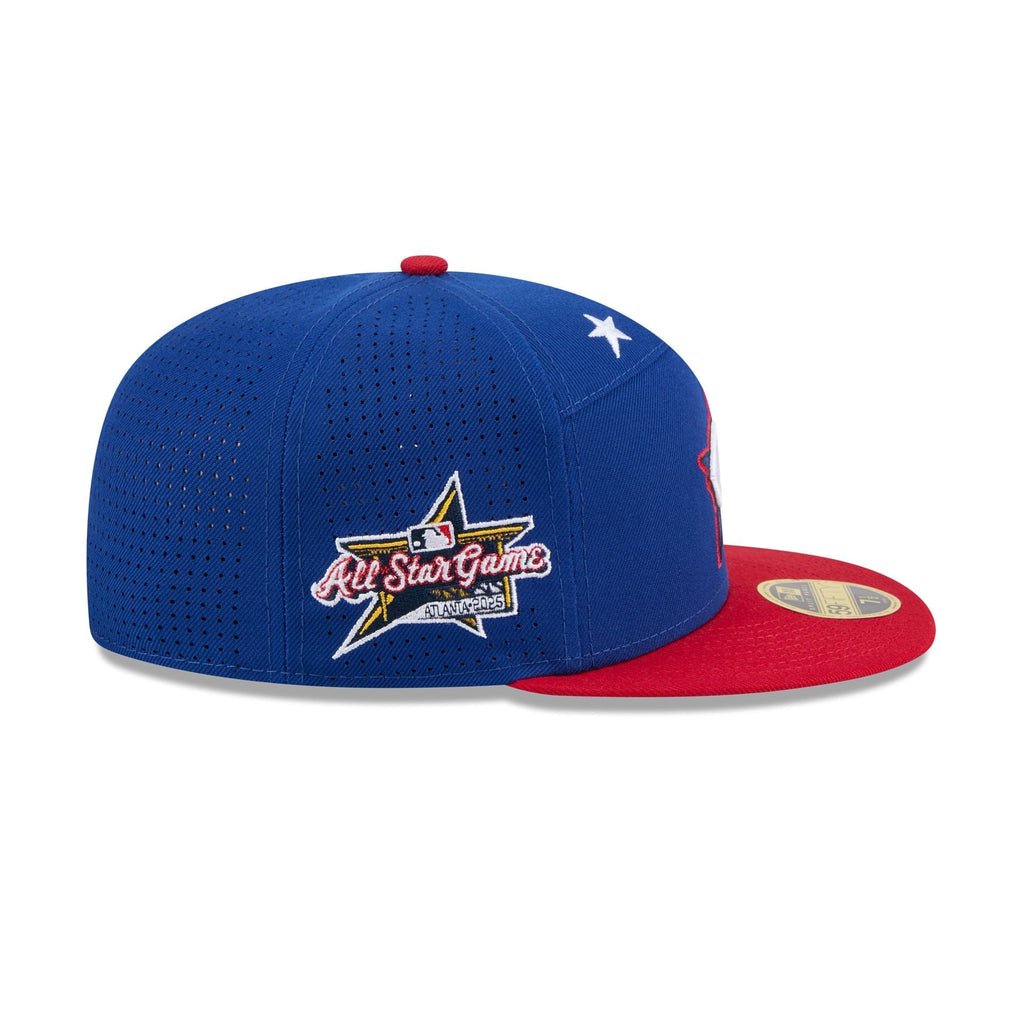 Cincinnati Reds 2025 All-Star Game Workout Split Panel 59FIFTY Fitted Hat
