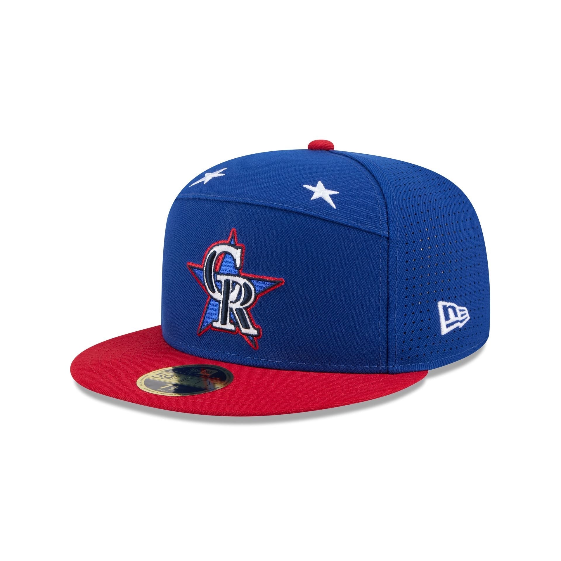 Colorado Rockies 2025 All-Star Game Workout Split Panel 59FIFTY Fitted Hat