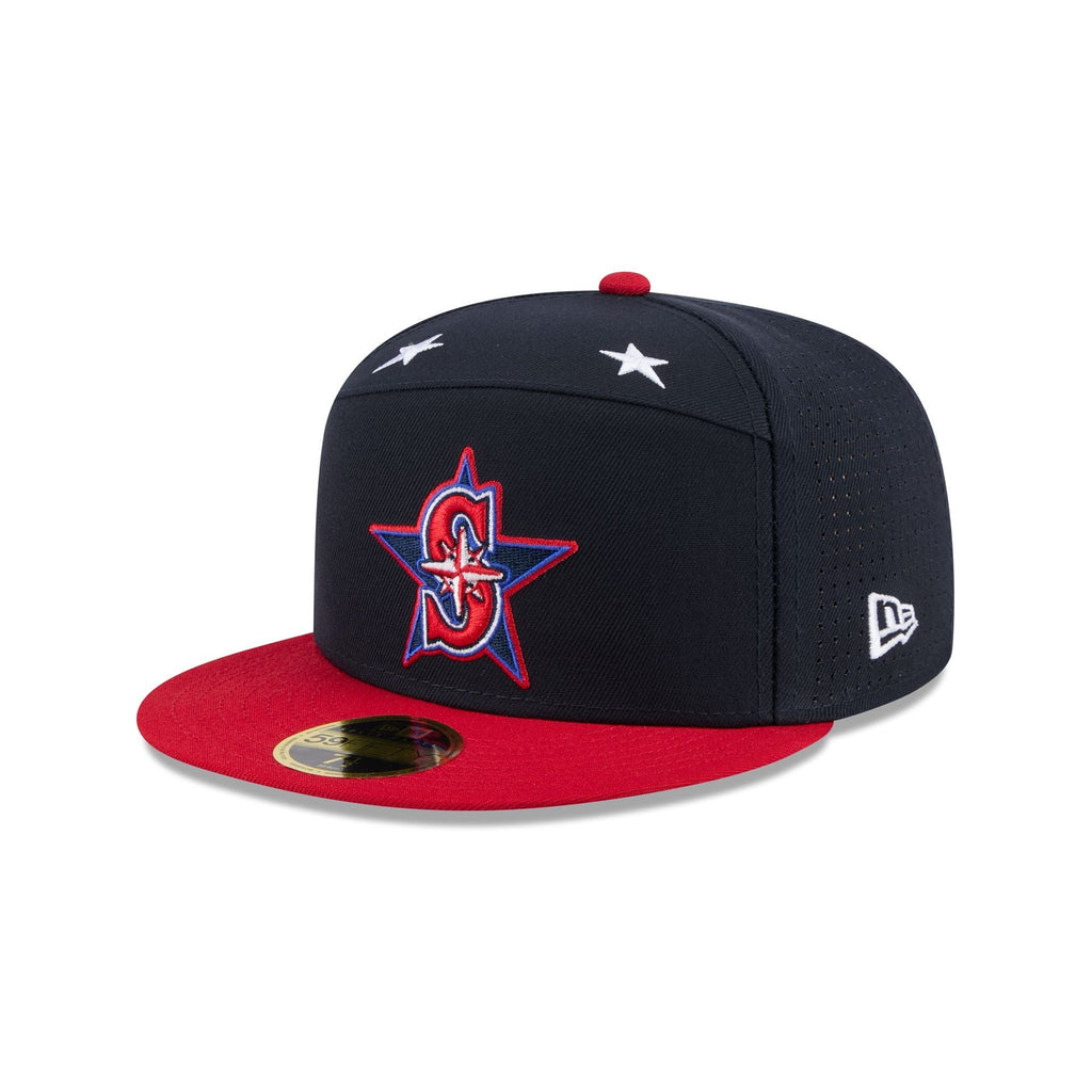 Seattle Mariners 2025 All-Star Game Workout Split Panel 59FIFTY Fitted Hat