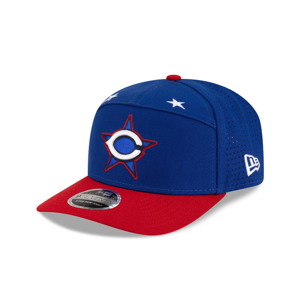 Cincinnati Reds 2025 All-Star Game Workout Split Panel 9SEVENTY Stretch-Snap Hat