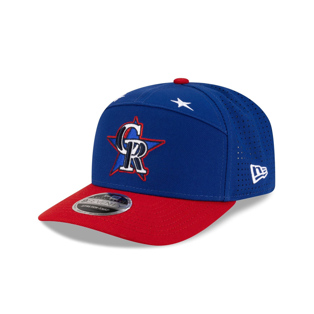 Colorado Rockies 2025 All-Star Game Workout Split Panel 9SEVENTY Stretch-Snap Hat