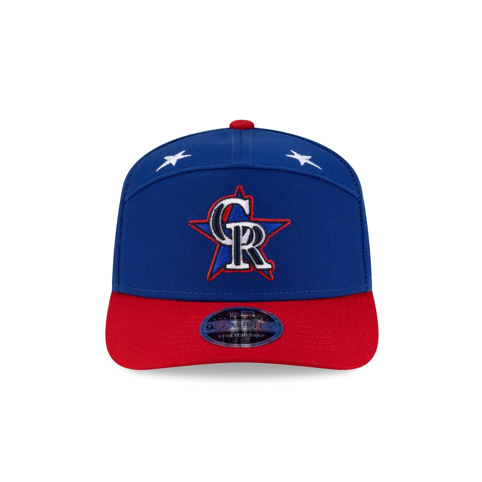 Colorado Rockies 2025 All-Star Game Workout Split Panel 9SEVENTY Stretch-Snap Hat