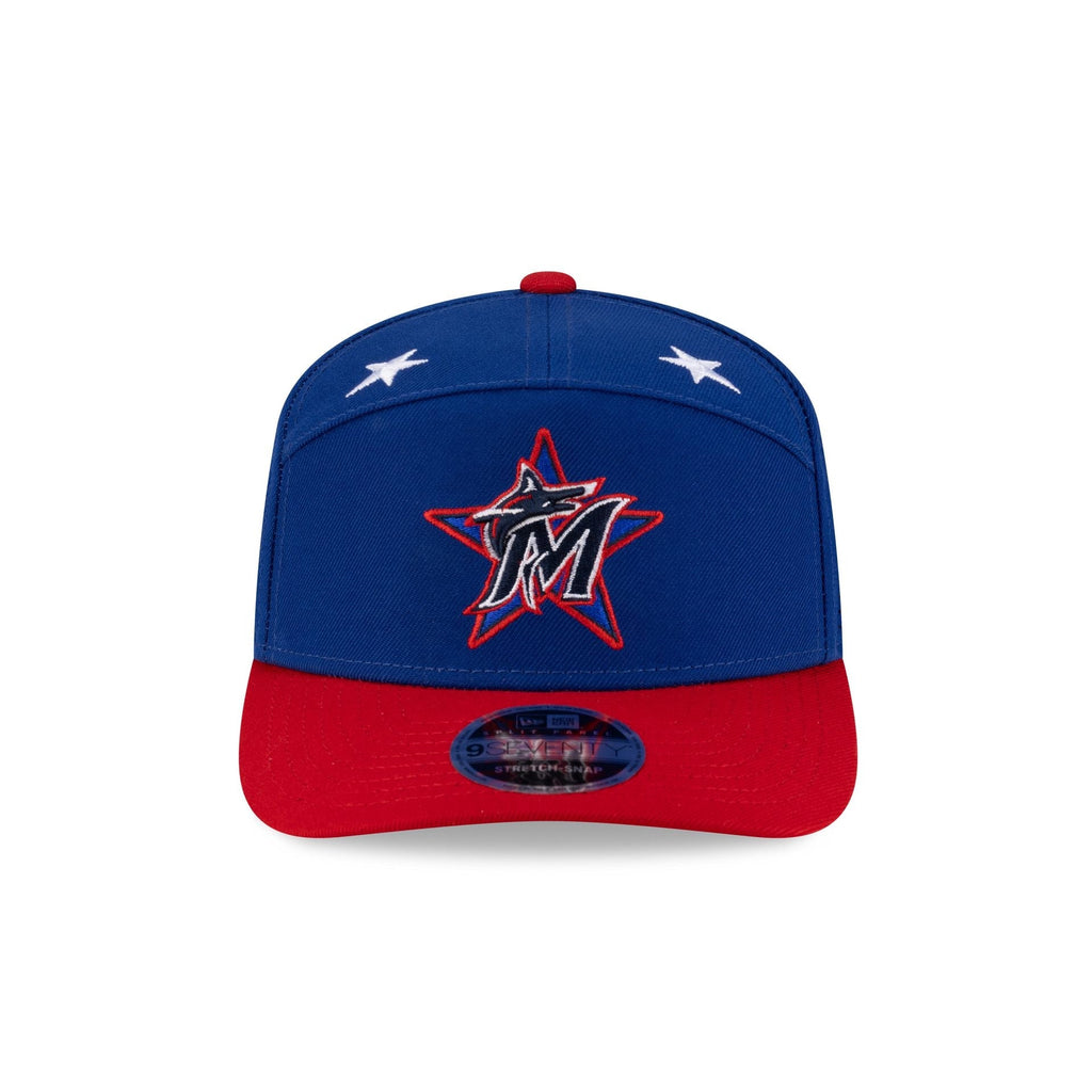 Miami Marlins 2025 All-Star Game Workout Split Panel 9SEVENTY Stretch-Snap Hat
