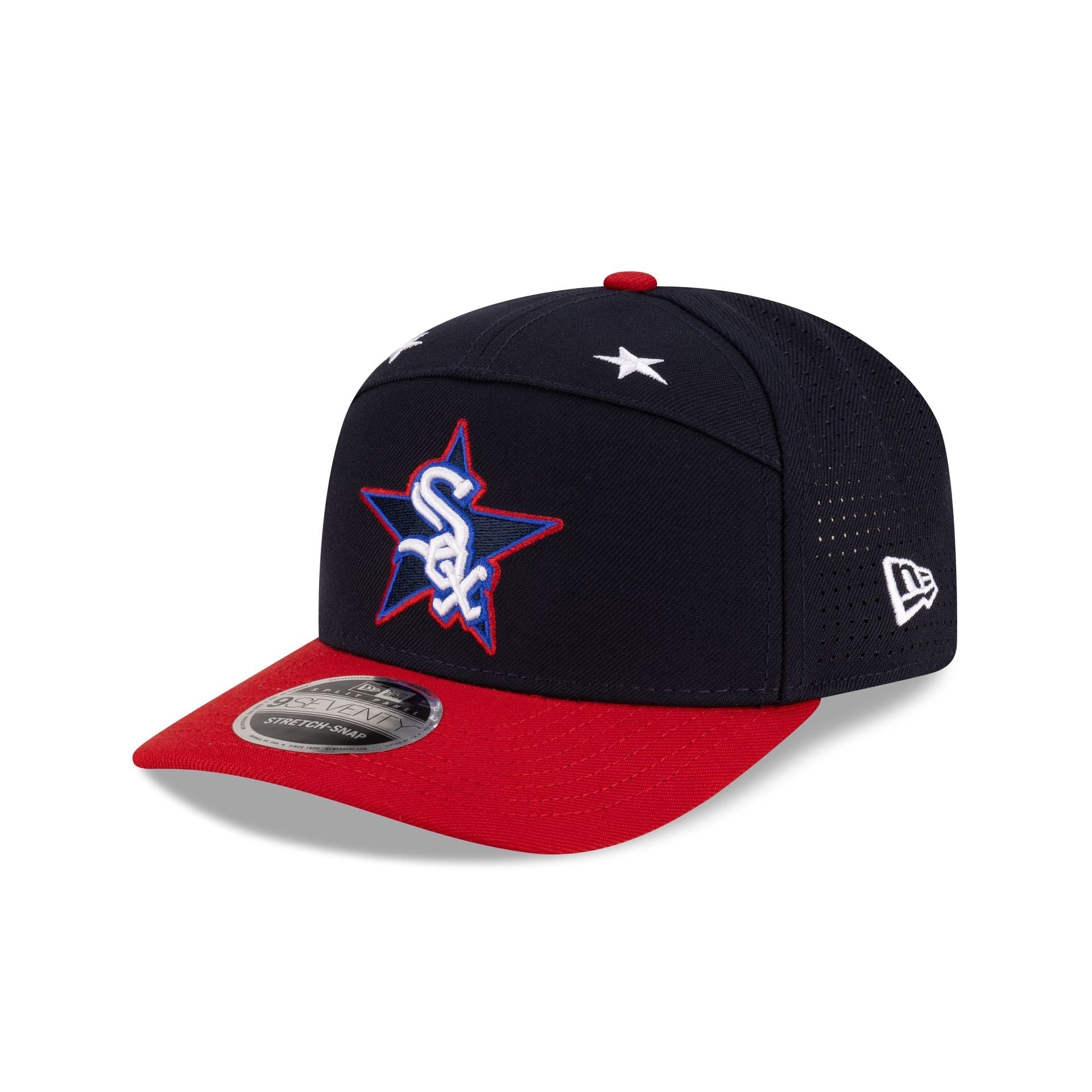 Chicago White Sox 2025 All-Star Game Workout Split Panel 9SEVENTY Stretch-Snap Hat