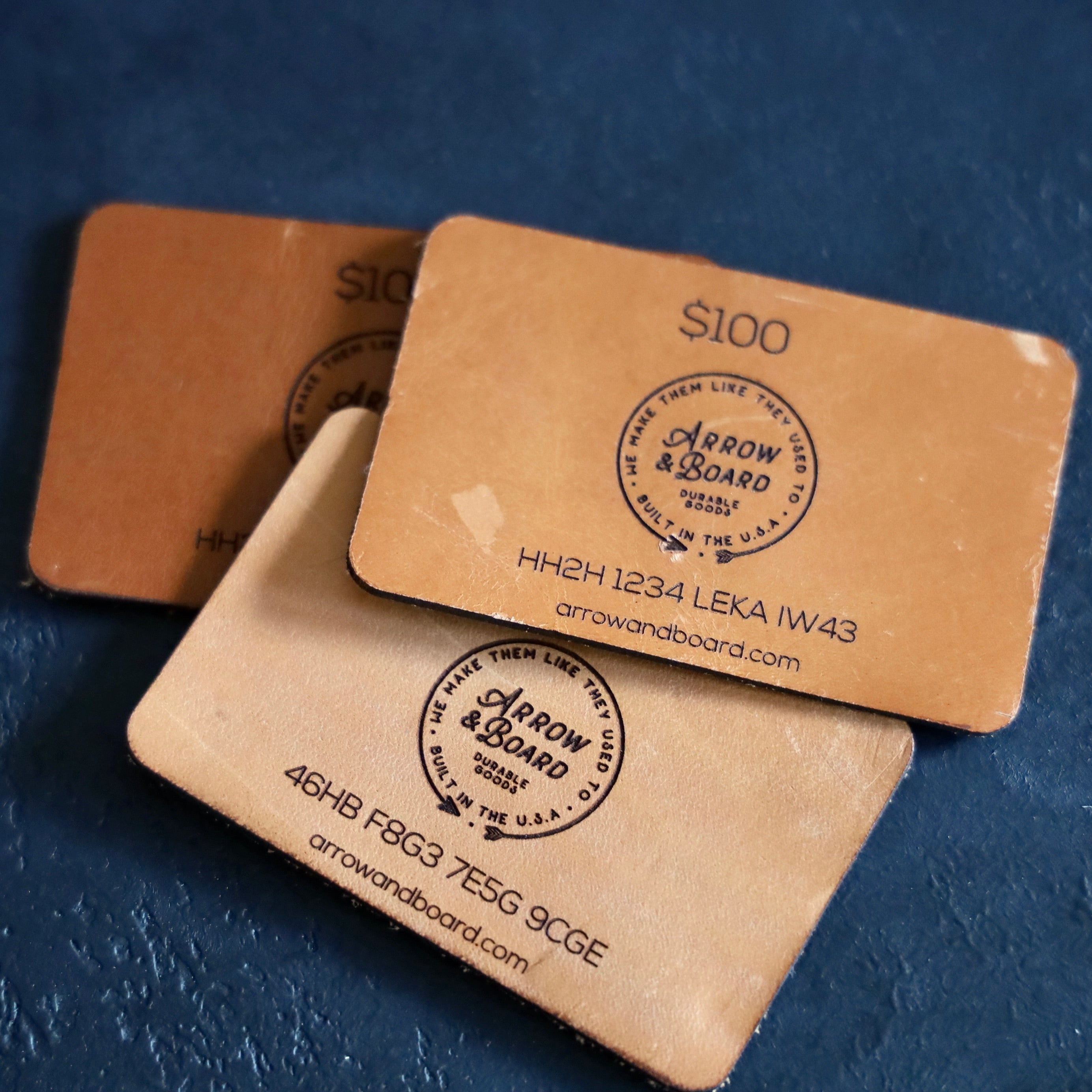 Leather Gift Card