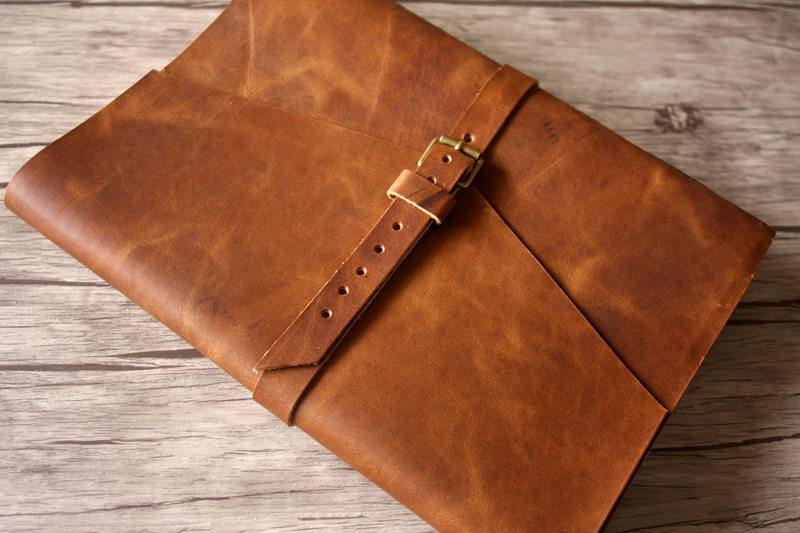 Personalized Leather Wedding Memory Book Photo Alum