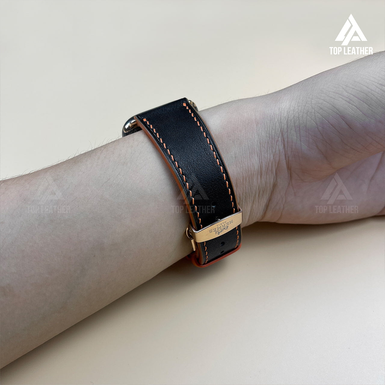 Watch Strap Swift Leather for Apple Watch, Mechanical Watch - Moss Green SW2212