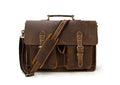 Distressed Leather Messenger Bag Womens Satchel