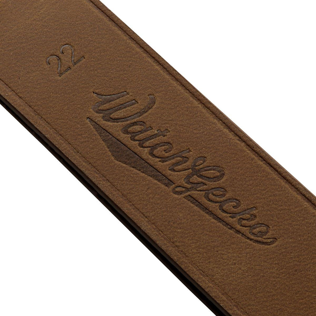 Cambridge Genuine Leather British Military Watch Strap - Chestnut Brown