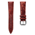Bracelet en cuir rembourré Adassa - Caviar Ember Orange pour une élégance sophistiquée
