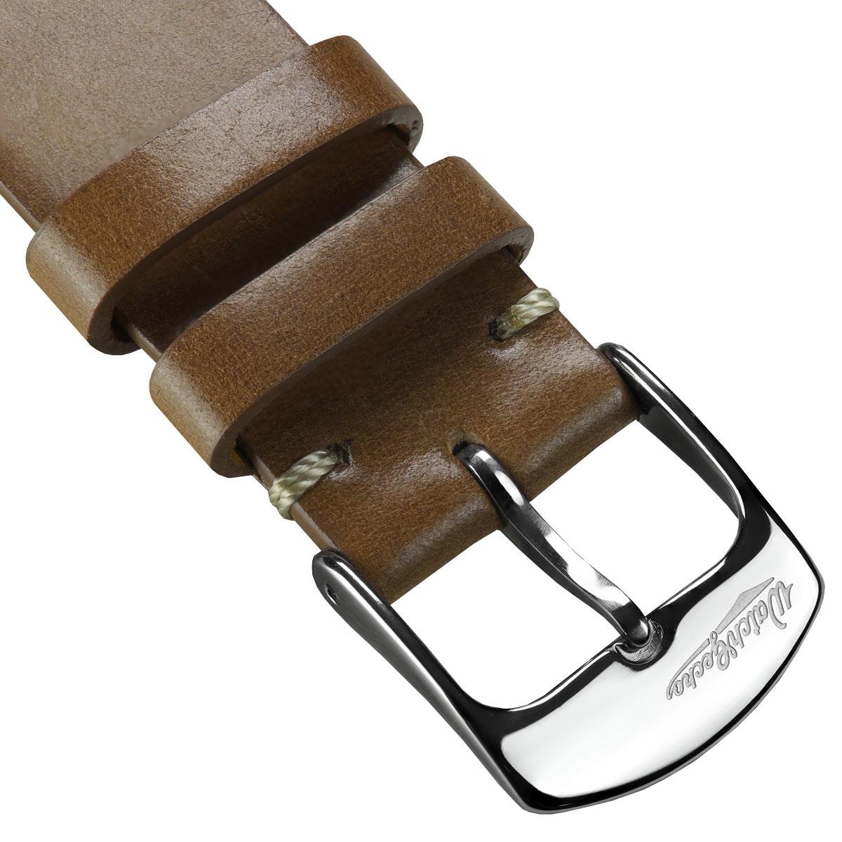 Cromford Horween Shell Cordovan Leather Watch Strap - Elegant Light Brown Finish