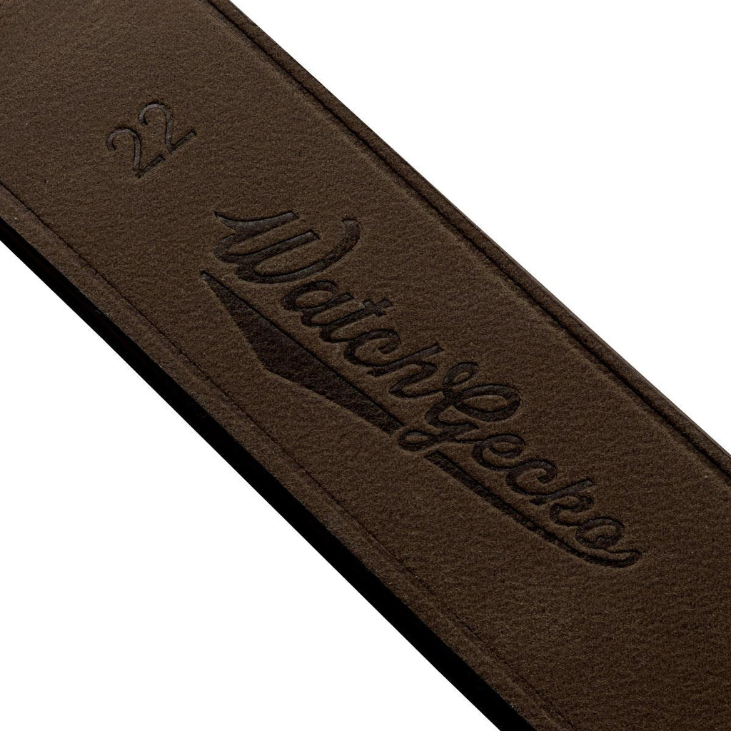 Cambridge Genuine Leather British Military Watch Strap - Chocolate Brown