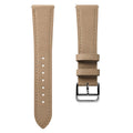 Bracelet montre en cuir plat Brixham Beige pastel Élégance et confort