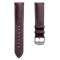 Lerano Tuscan Padded Leather Watch Strap – Elegant Bordeaux Finish