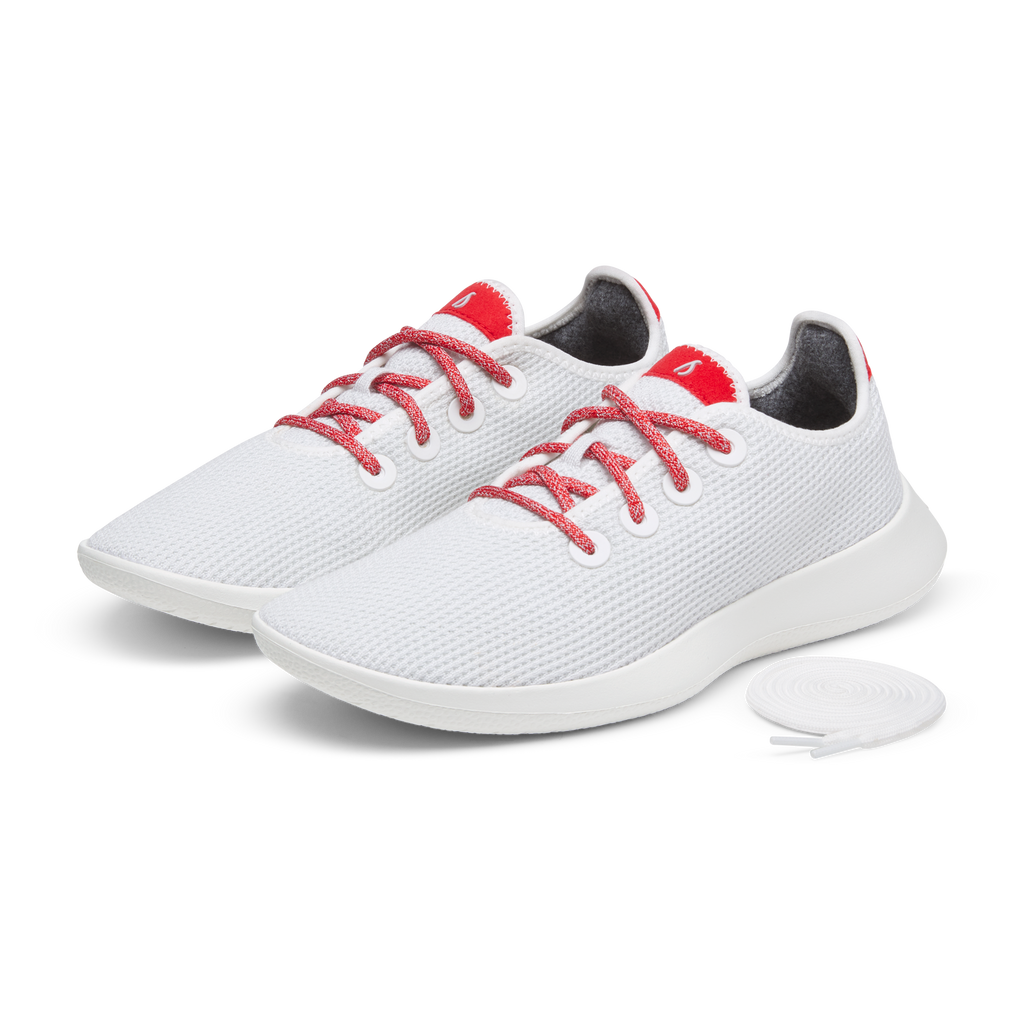 Men's Tree Runner - Blizzard/Bold Red (Blizzard Sole)