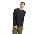 Men's Soft Merino Long Sleeve Tee - True Black