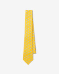 Linen Flower Print Necktie