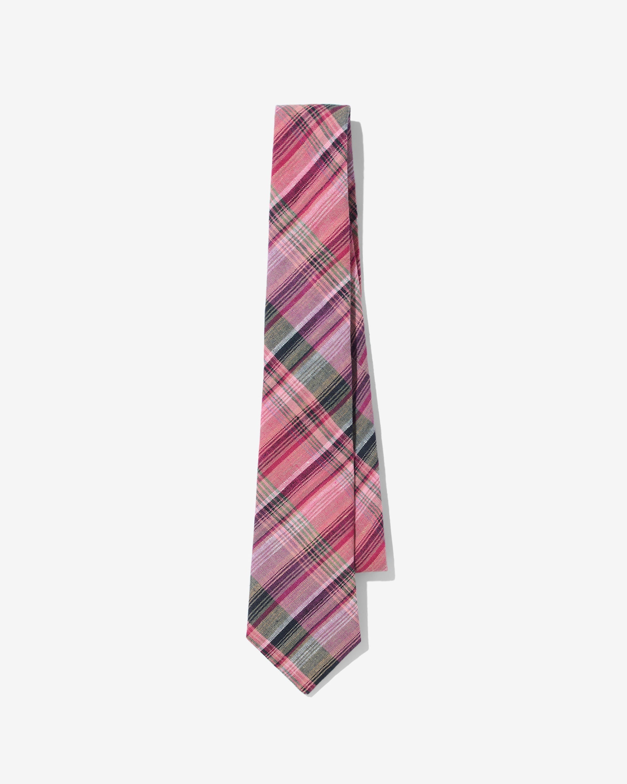 Linen Madras Necktie
