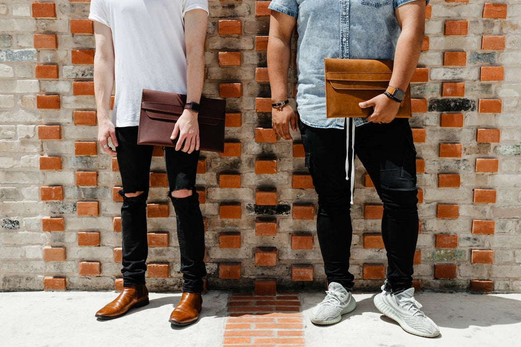 Leather MacBook Envelope Case - Tobacco