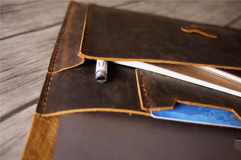 Personalized Leather Macbook Air 13 inch Cover Sleeve