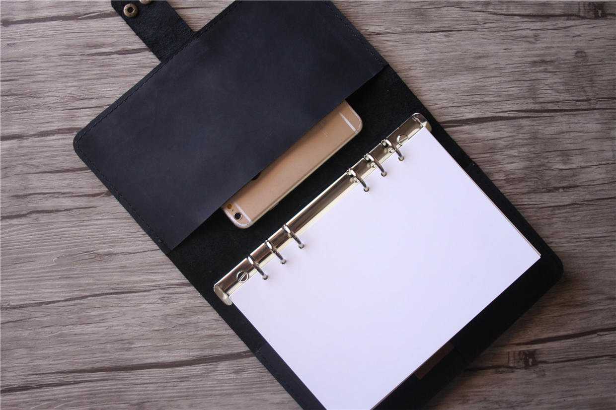 Custom Leather A5 Planner Binder Notebook
