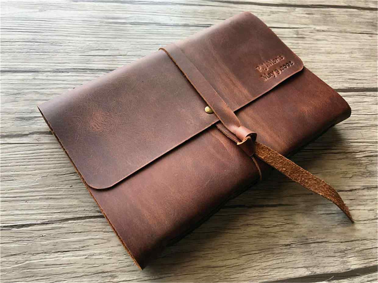 Embossed Leather Wedding Scrapbook Albums Book