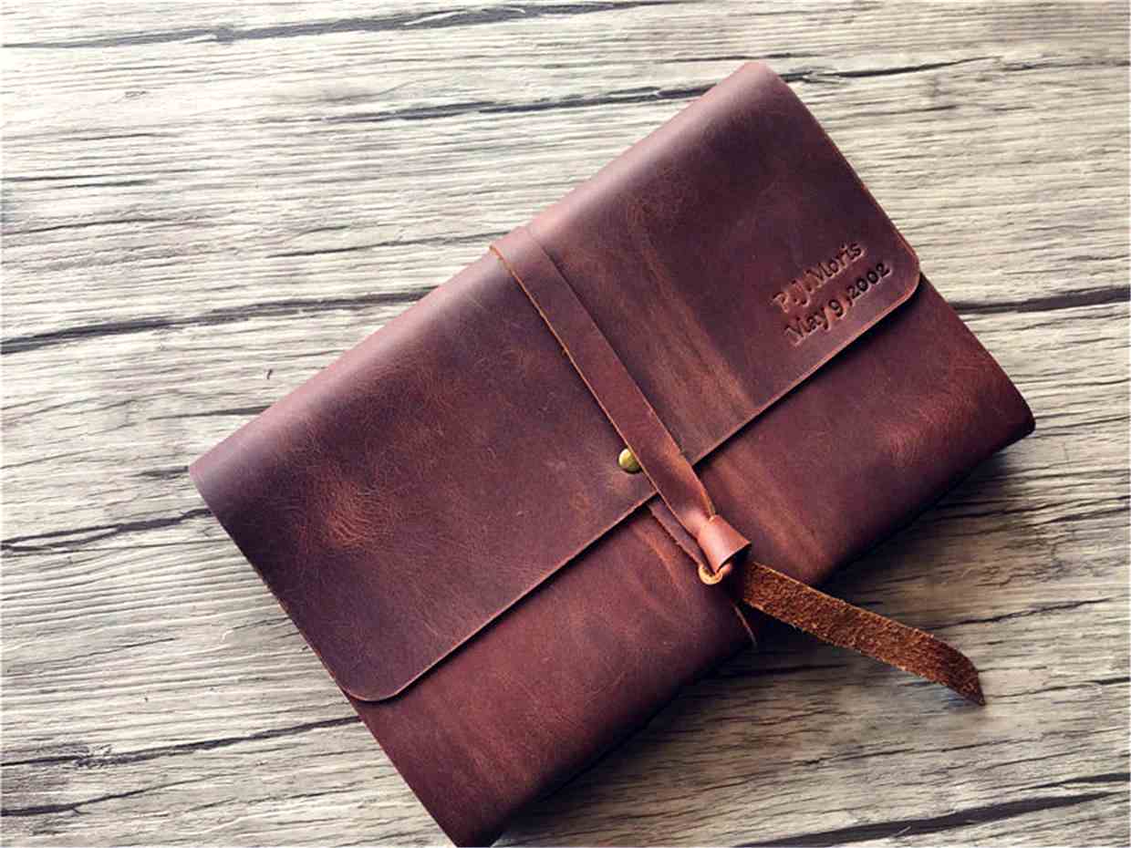 Embossed Leather Wedding Scrapbook Albums Book