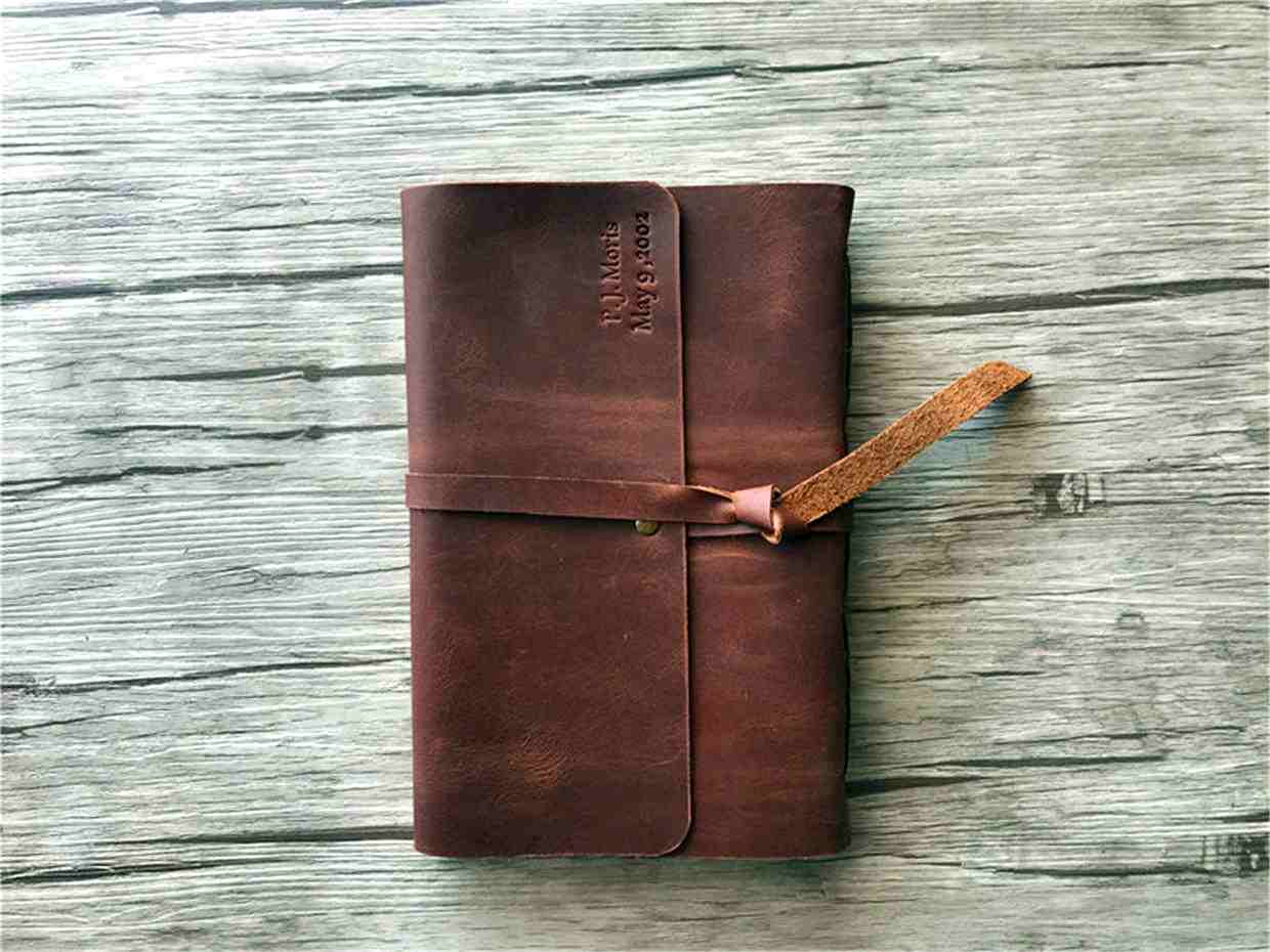 Embossed Leather Wedding Scrapbook Albums Book
