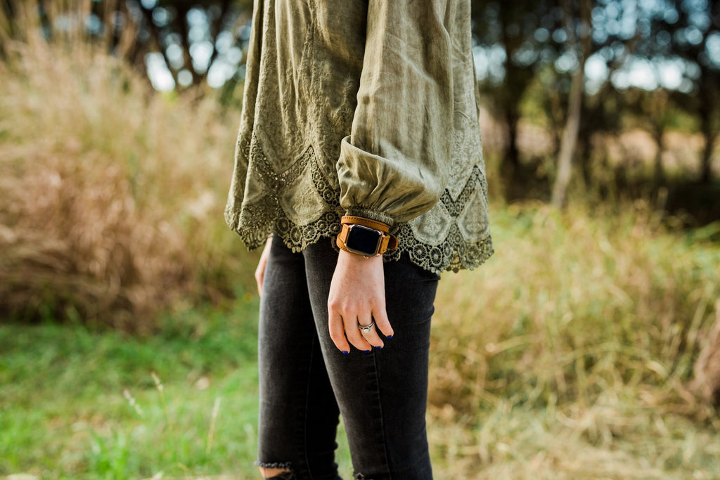 Triple Tour™ Apple Watch Band - Tobacco