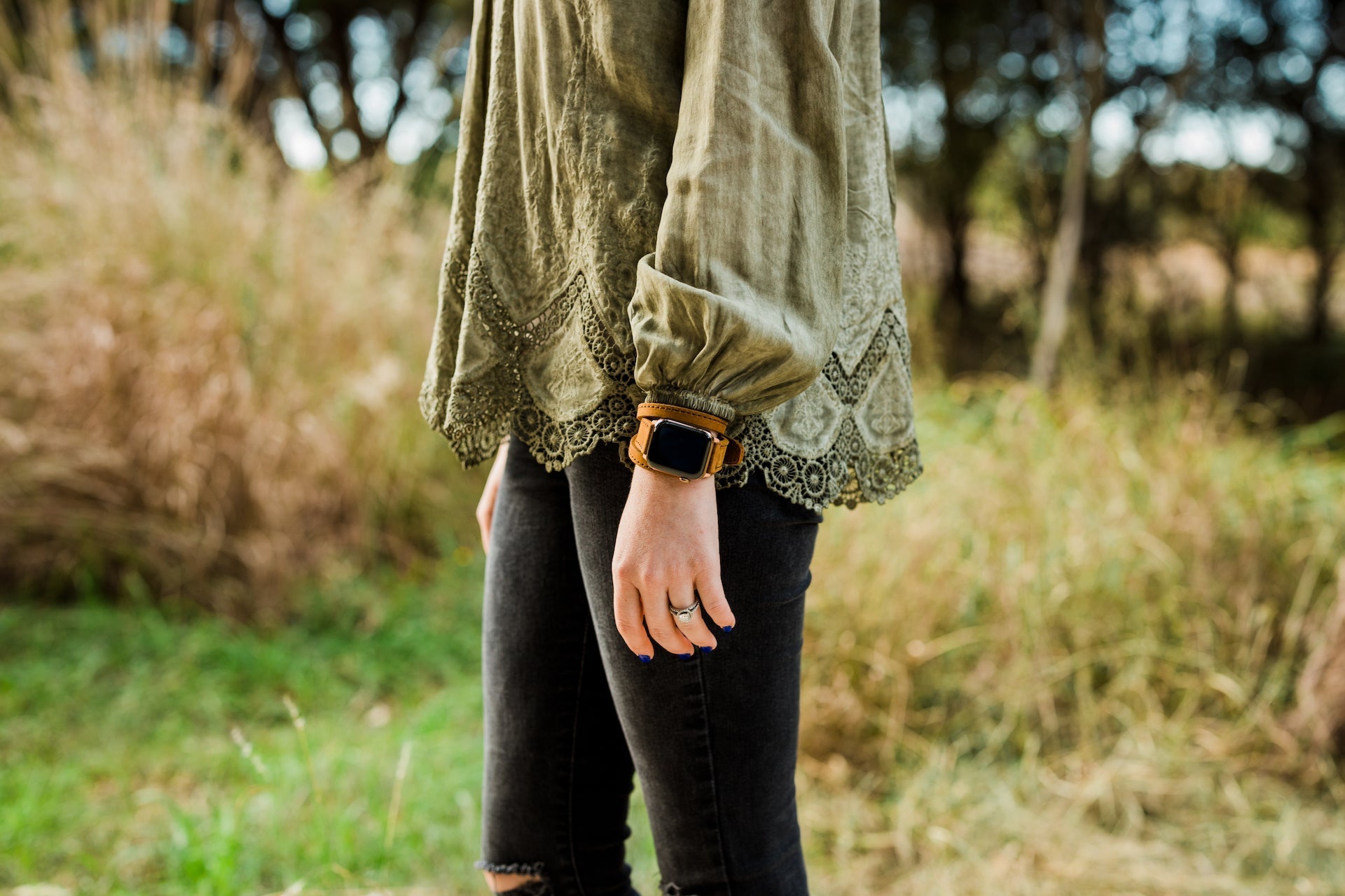Triple Tour™ Apple Watch Band - Tobacco