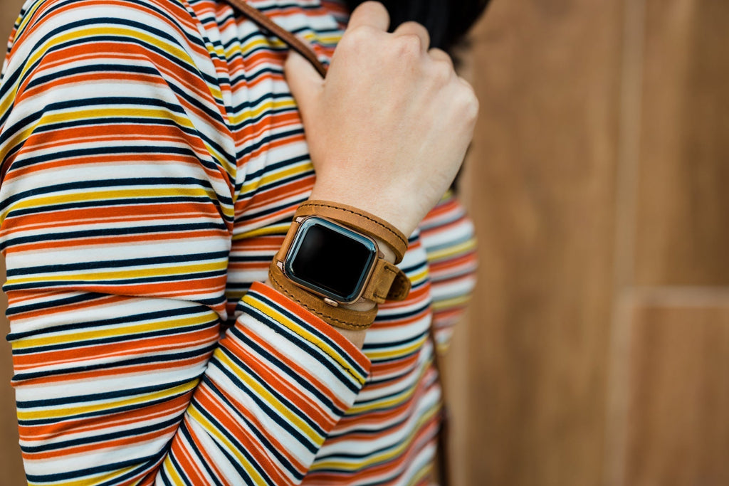 Triple Tour™ Apple Watch Band - Tobacco