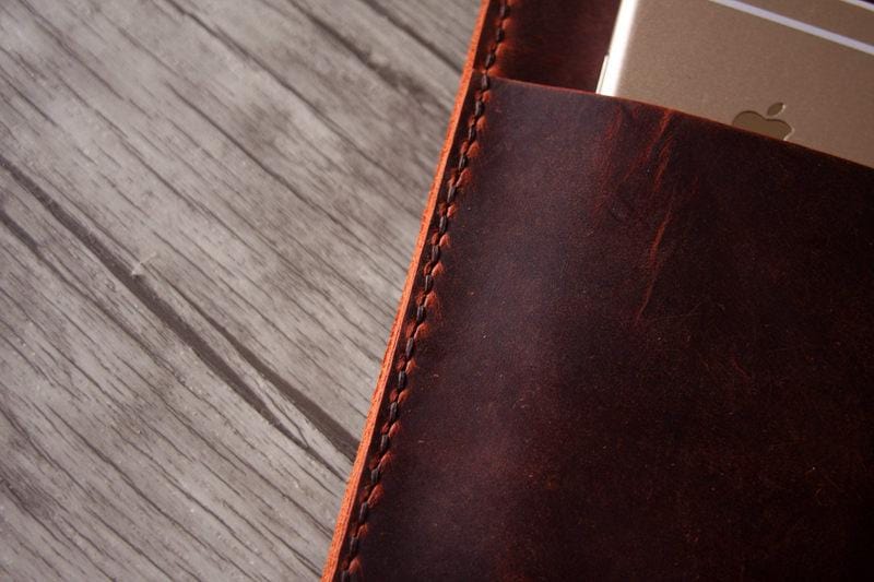 Womens iPad Pro Leather Portfolio Holder