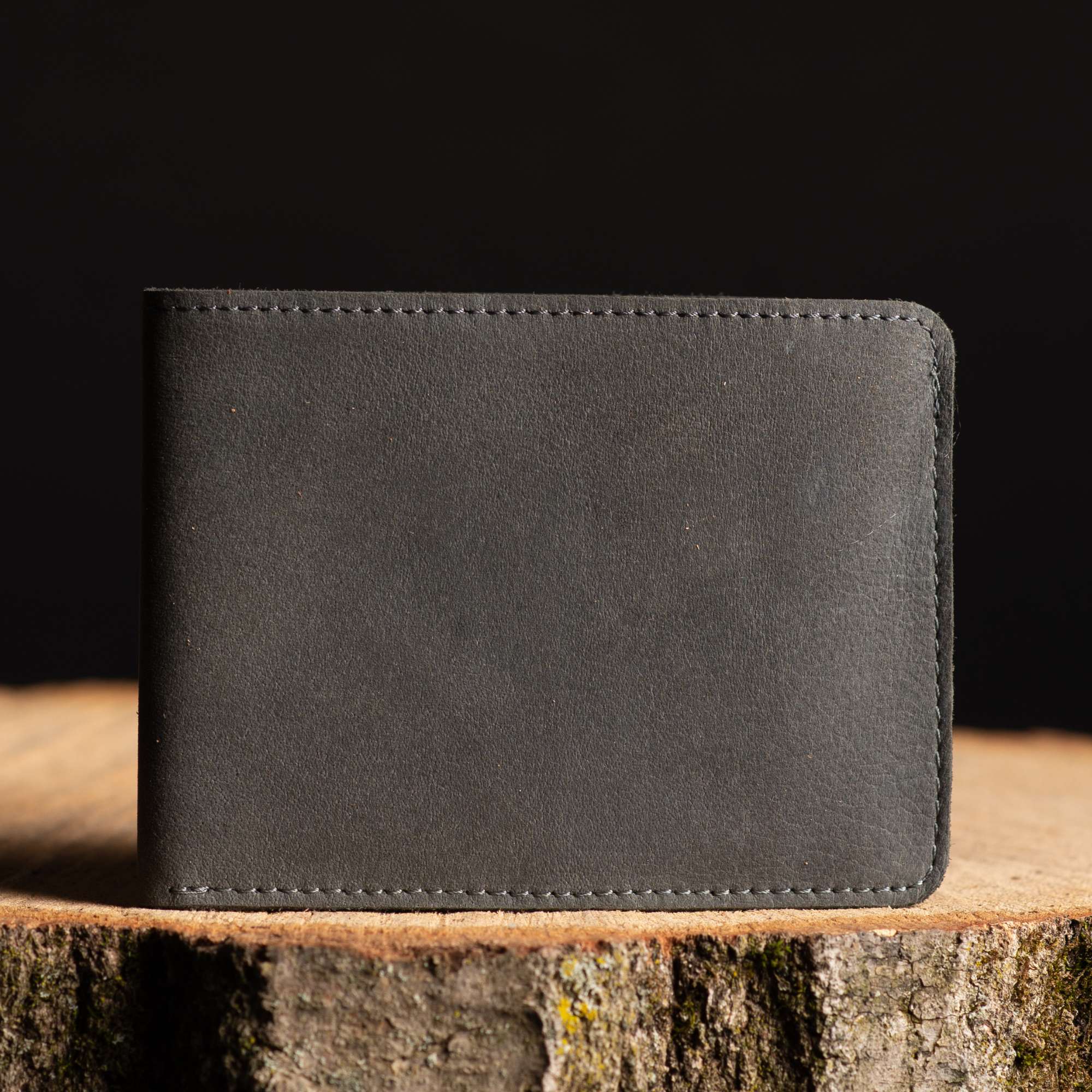 Flex - Smoke Grey Full-Grain Distressed Leather Flexible Wallet