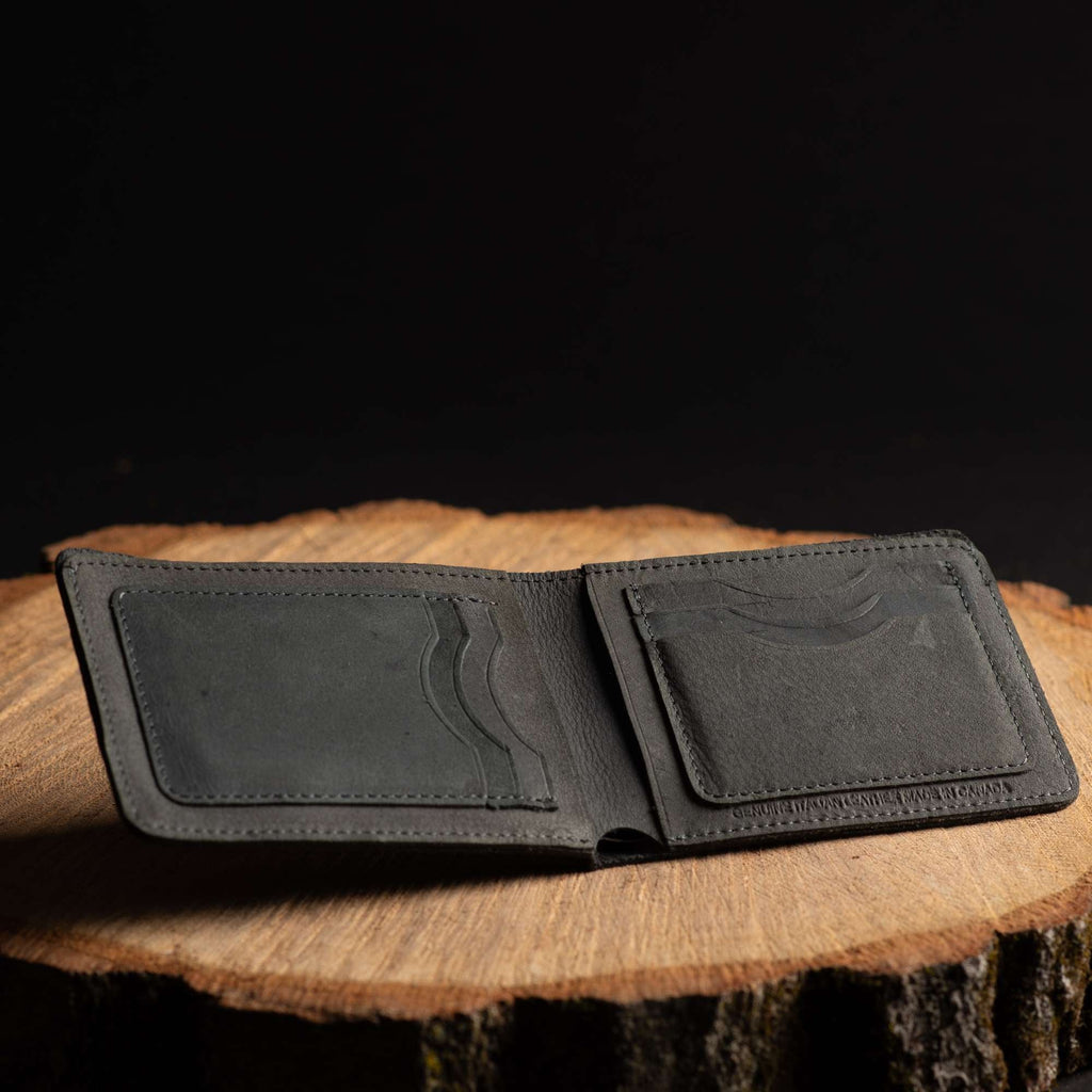 Flex - Smoke Grey Full-Grain Distressed Leather Flexible Wallet
