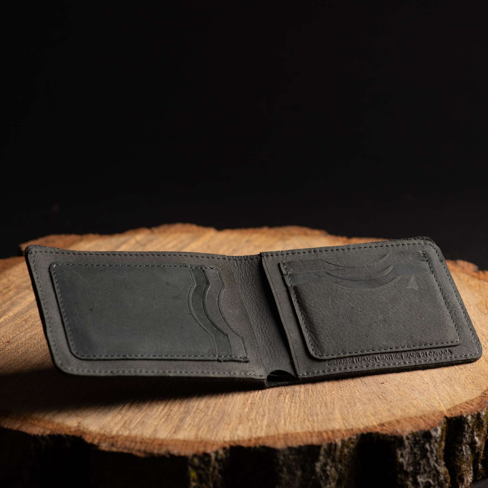 Flex - Smoke Grey Full-Grain Distressed Leather Flexible Wallet