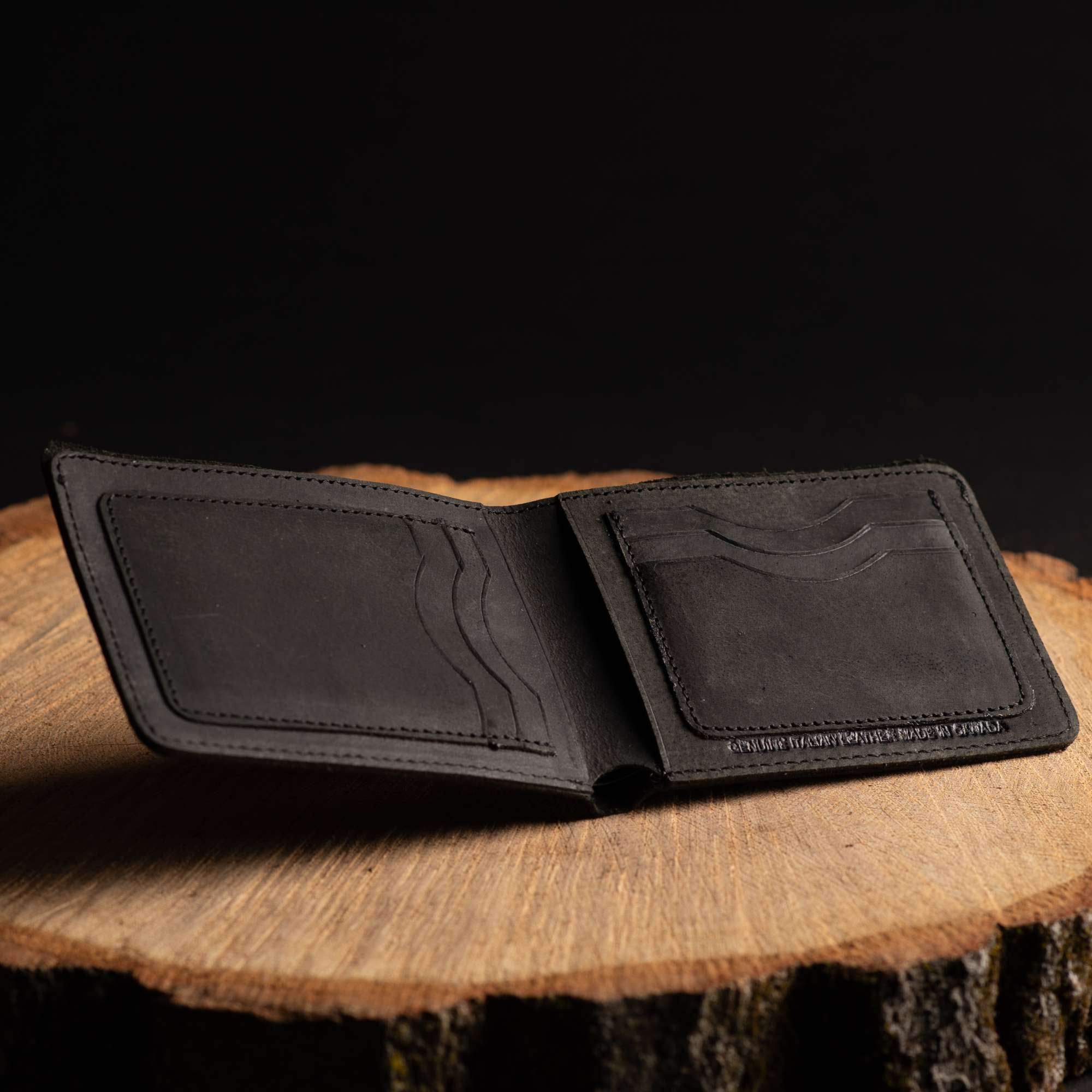 Flex - Smoke Grey Full-Grain Distressed Leather Flexible Wallet
