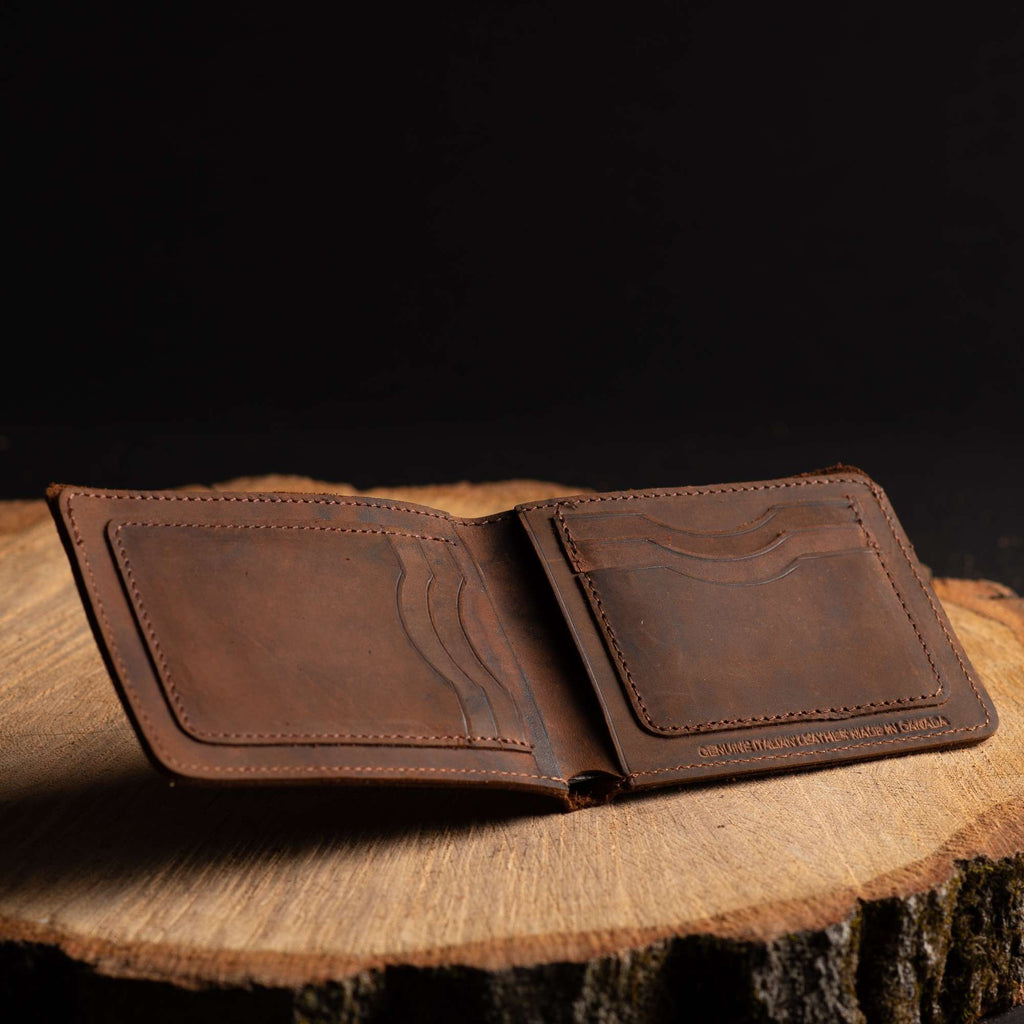 Flex - Smoke Grey Full-Grain Distressed Leather Flexible Wallet