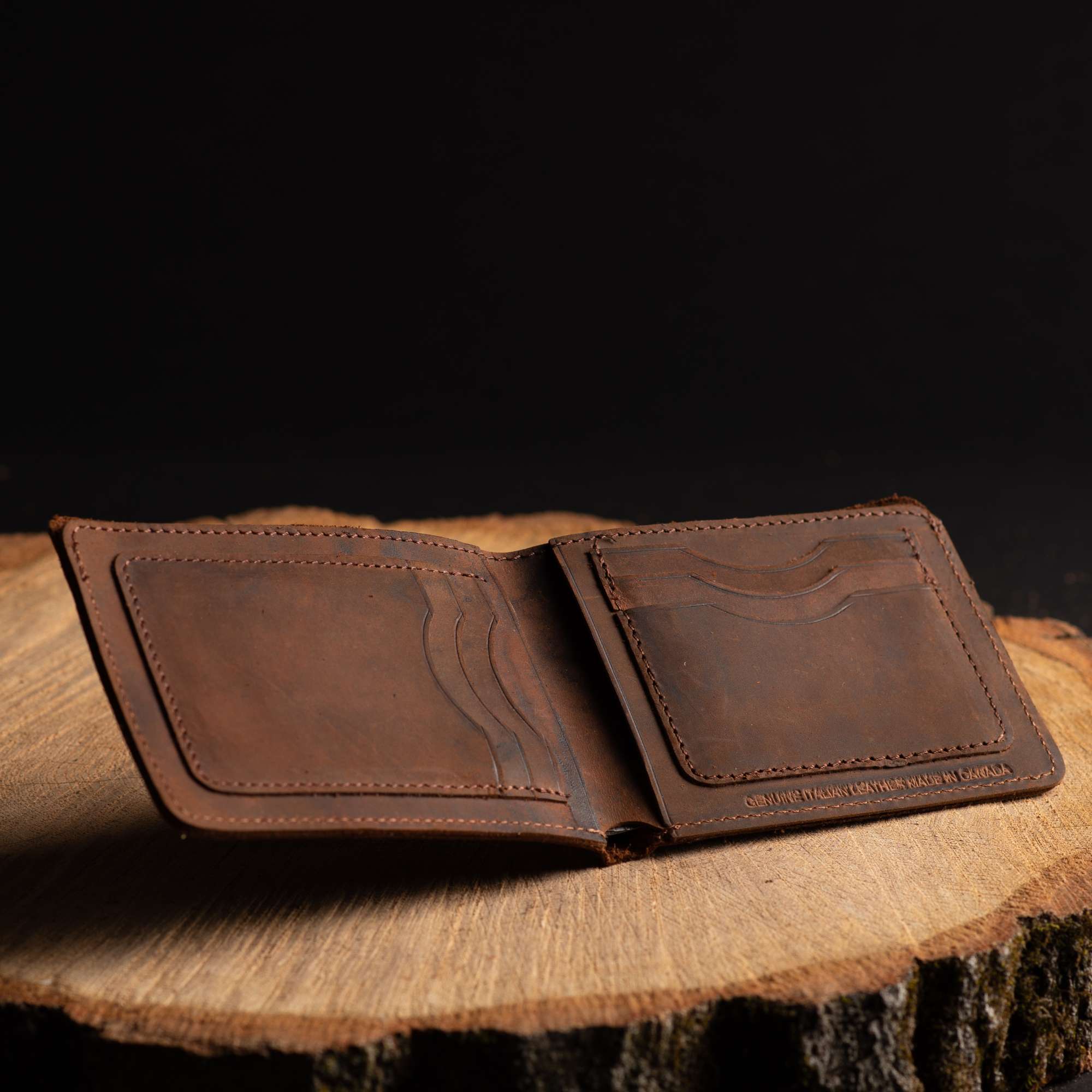 Flex - Smoke Grey Full-Grain Distressed Leather Flexible Wallet
