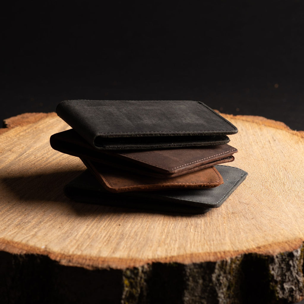 Flex - Espresso Brown Full-Grain Distressed Leather Flexible Wallet