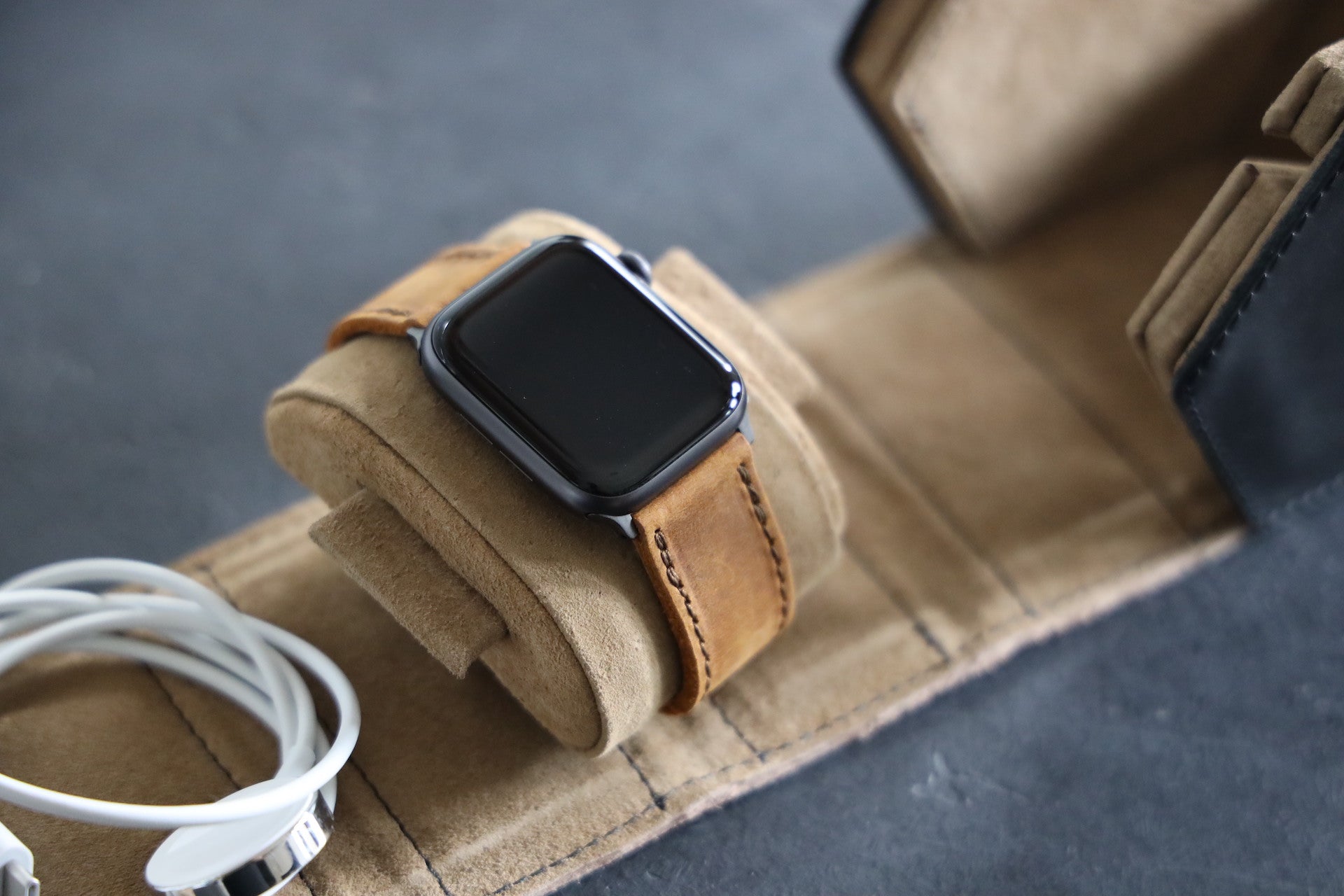 Leather Watch Case - Midnight