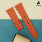 Watch Strap Epsom Leather for Apple Watch, Samsung Galaxy Watch, Mechanical Watch - Orange EP2203